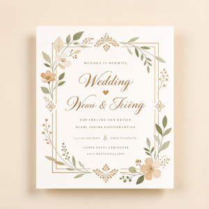 Custom Wedding Invitation Template