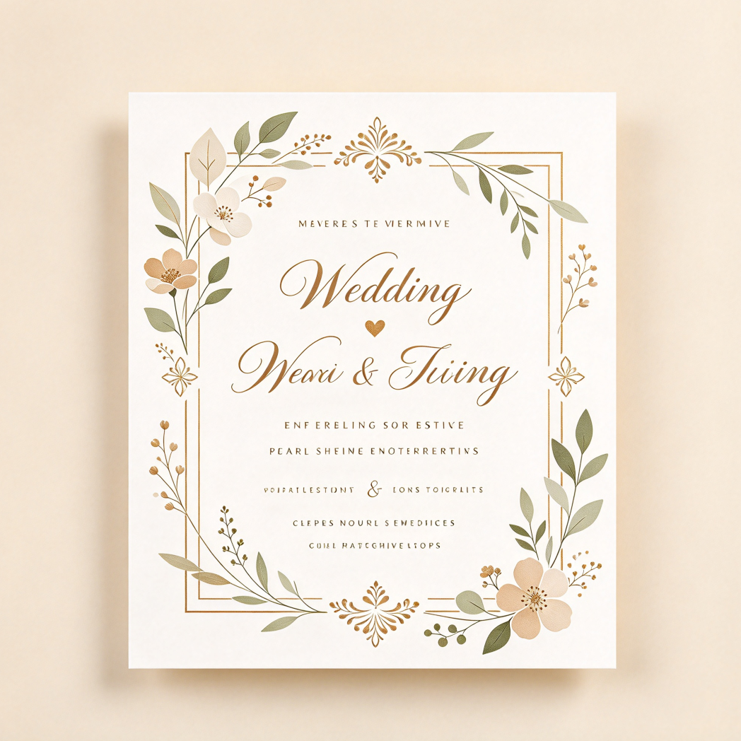 Custom Wedding Invitation Template