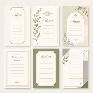 Custom Wedding Seating Chart Templates