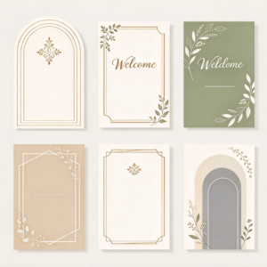 Custom Wedding Welcome Sign Templates