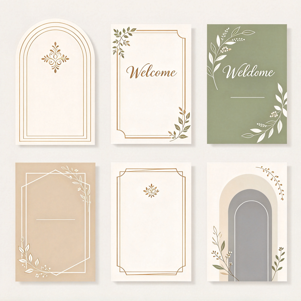 Custom Wedding Welcome Sign Templates