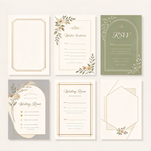 Custom Wedding RSVP Templates
