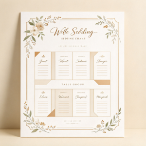 Custom Wedding Seating Chart