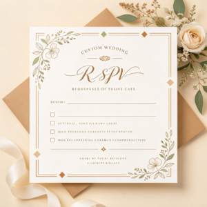 Custom Wedding RSVP Template