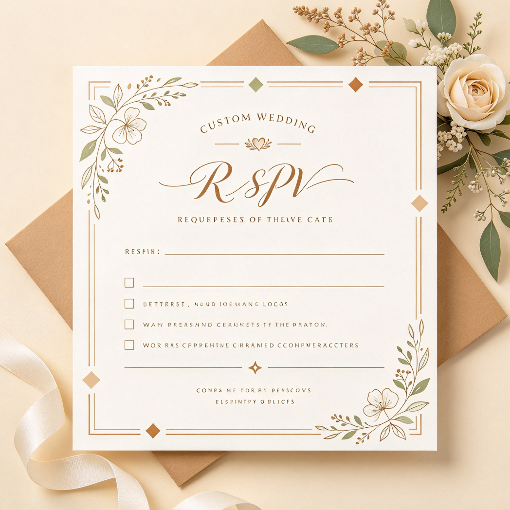 Custom Wedding RSVP Template